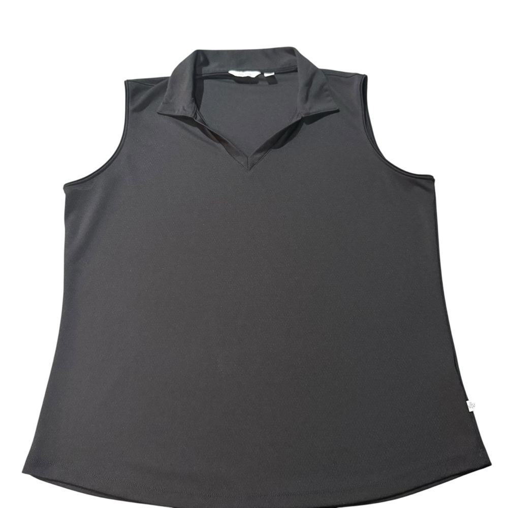 XL Sleeveless Collared Polo Golf Top Lady Hagen Country Club Tennis Pickleball